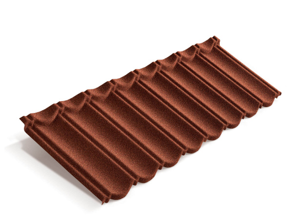 Лист композитной черепицы Metrotile MetroBond скарлет