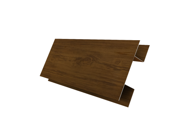 Планка H-образная стыковочная сложная 0,45 Print Elite Golden Wood TwinColor (3м)