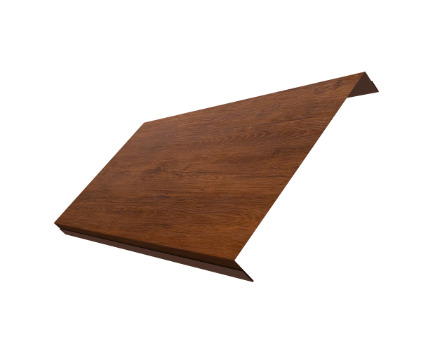 Ламель обратная 200 забора жалюзи Texas 0,45 Print Elite Golden Wood TwinColor
