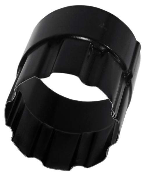 Соединитель трубы GL PU Matt 90 мм RAL 9005 черный