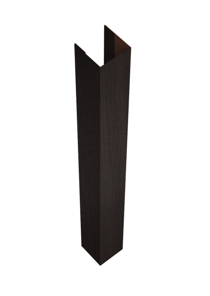 Стойка жалюзи Texas для монтажа без крепежного вкладыша 0,45 Print Elite Coffee Wood TwinColor (2м)