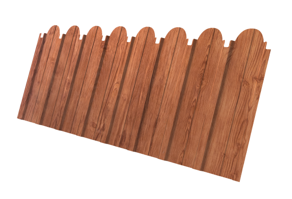 Профнастил C10A фигурный 0,45 Print Premium Rowan Wood Intense FTC