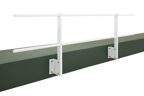 Ограждение кровельное для парапета с боковым креплением (2,0х0,6) RAL 9003 сигнальный белый