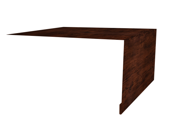 Планка околооконная простая 250х75 0,45 Print Elite Cherry Wood TwinColor (3м)