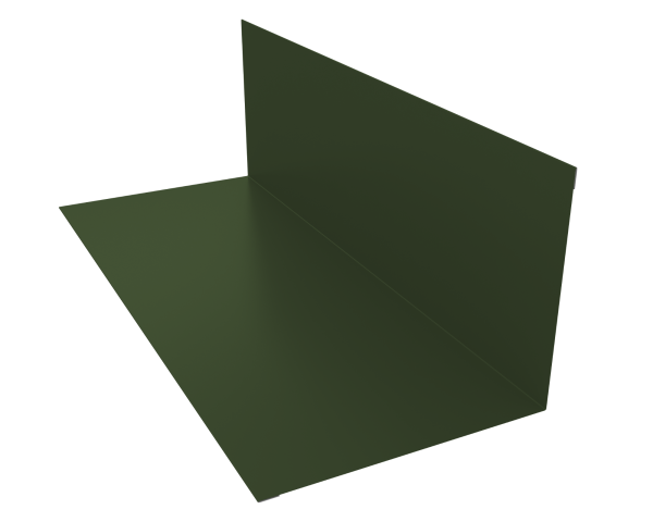Планка примыкания 130х160мм 0,5 Satin Matt TX RAL 6020 хромовая зелень (3м)