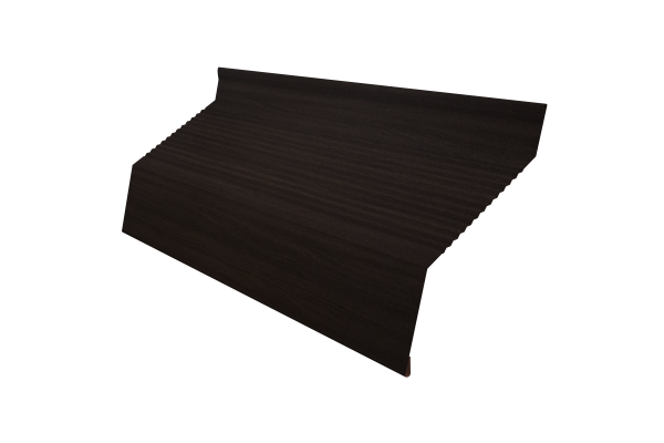 Ламель забора жалюзи Milan new gofr 0,45 Print Elite с пленкой Coffee Wood TwinColor