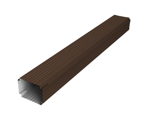 Труба гофрированная Vortex Lite 76х102х1000мм PE RAL 8017 шоколад