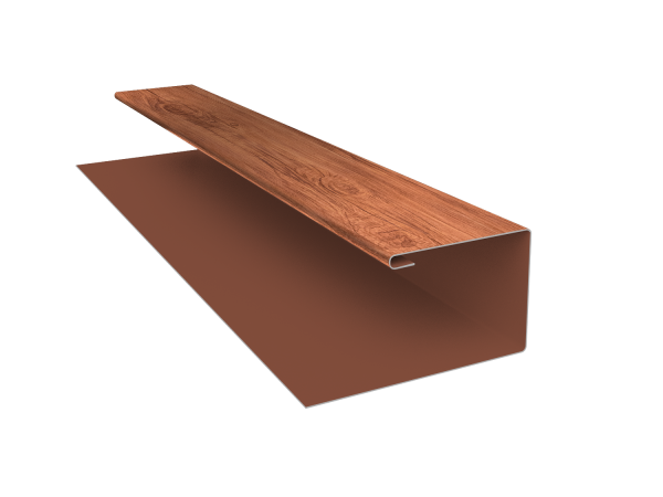 Планка П-образная Экобрус Grand Line 0,45 Print Premium Rowan Wood Intense FTC (2м)
