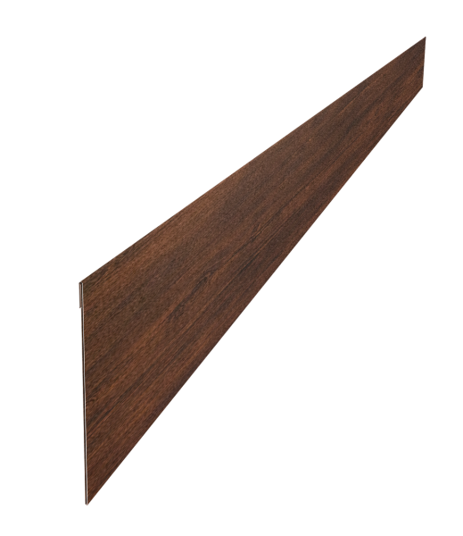 Ламель забора жалюзи Palermo стартовая/финишная для калиток и ворот 0,45 Print Premium Cherry Wood Dark FTC
