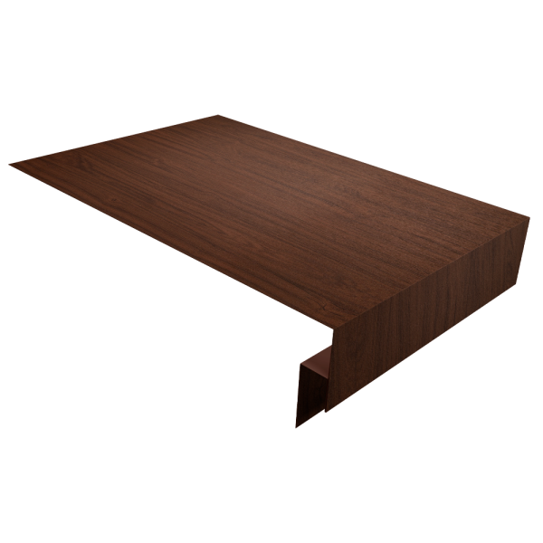 Планка околооконная сложная 250х50х12 (j-фаска) 0,45 Print Elite Choco Wood TwinColor (2м)