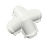 Четверник конька малого полукруглого 0,5 Satin с пленкой RAL 9003 сигнальный белый
