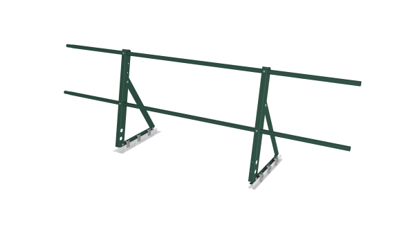 Ограждение кровельное на фальц Optima 0,65х2м RAL 6005