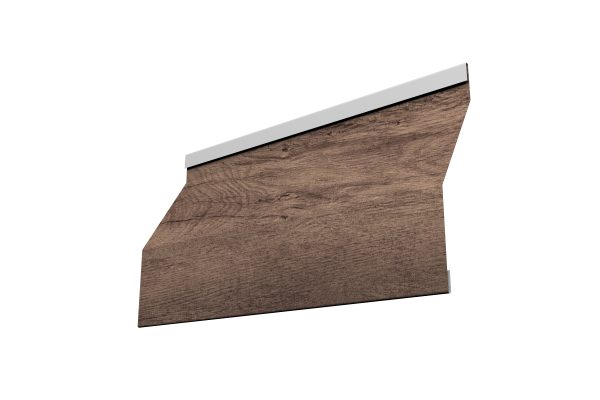 Ламель забора жалюзи Milan Slim 0,45 Print Premium Almond Wood Fresh