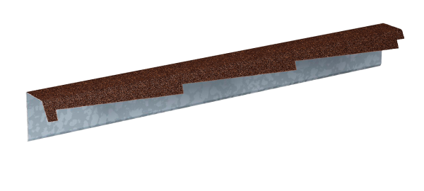 Планка фронтонная резная левая Gerard 1,2м (сталь), цвет 101