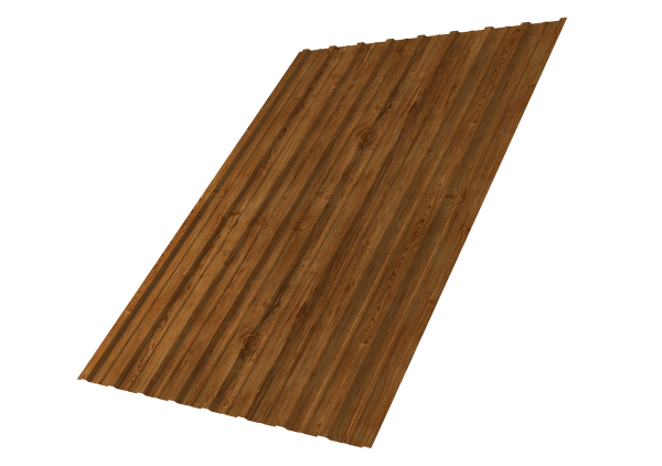 Профнастил С10A 0,45 Print Elite Golden Wood TwinColor