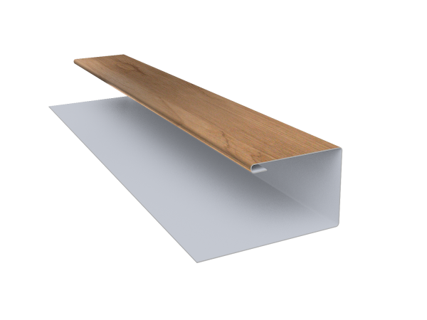 Планка П-образная Экобрус Grand Line 0,45 Print Premium Pine Wood Fresh (2м)