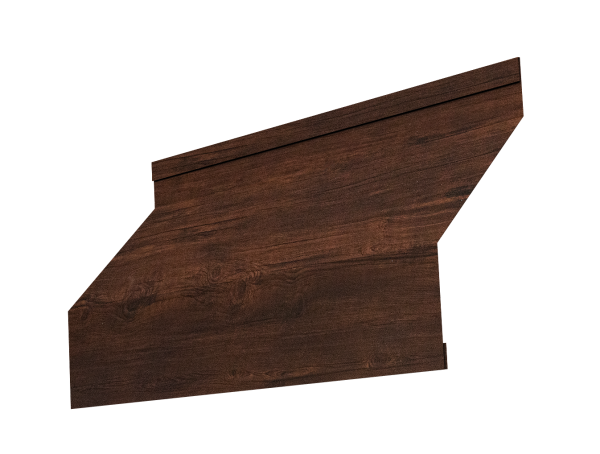 Ламель забора жалюзи Milan 0,45 Print-Double Premium Cherry Wood Dark F