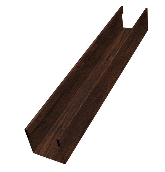 Стойка жалюзи Milan Slim 0,45 Print-double Premium Cherry Wood Dark F (2м)