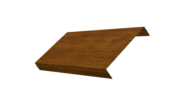 Ламель обратная 150 забора жалюзи Texas 0,45 Print-Double Elite Golden Wood