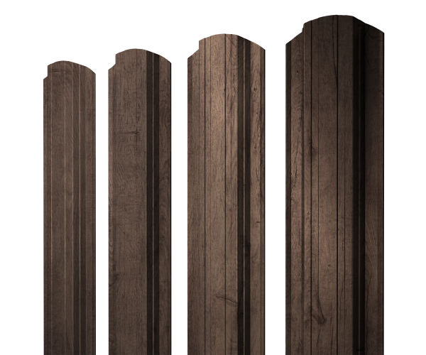 Штакетник Прямоугольный фигурный 0,45 Print Premium Almond Wood Fresh