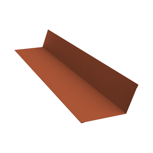 Планка примыкания 90х140 0,5 Velur X RAL 8004 терракота (3м)