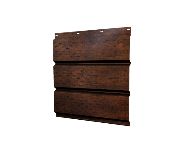 Софит металлический полная перфорация 0,45 Print Premium с пленкой Cherry Wood Dark FTC