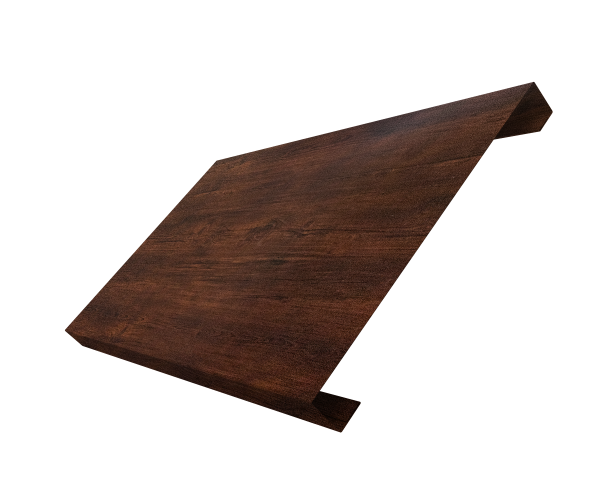 Ламель лицевая 200 забора жалюзи Texas 0,45 Print-Double Premium Cherry Wood Dark F