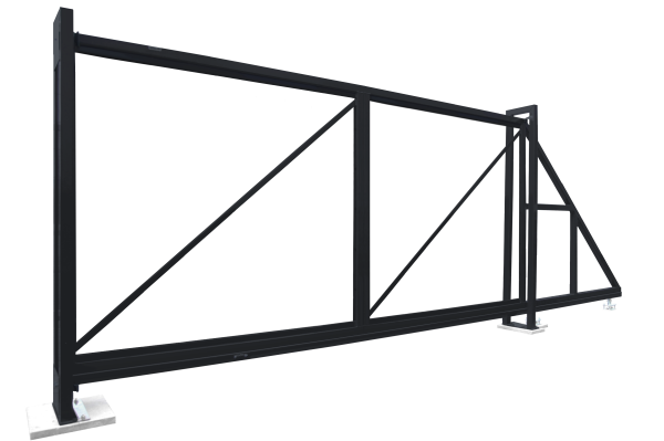Ворота откатные Colority Zinc 2,03x6,0 RAL 7024