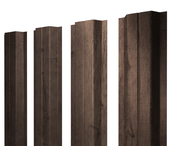 Штакетник П-образный A с прямым резом 0,45 Print Premium Almond Wood Fresh