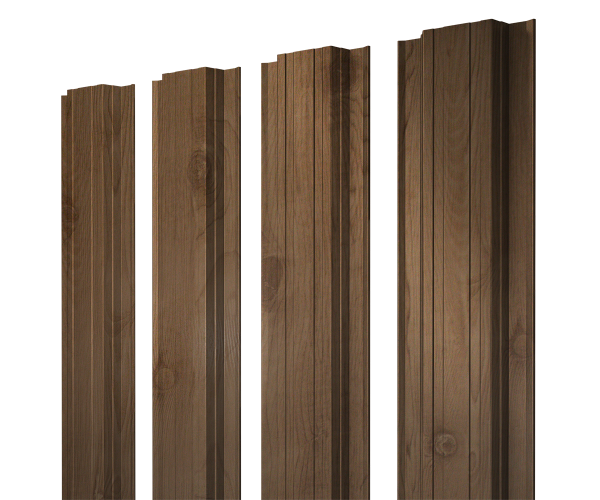 Штакетник Прямоугольный с прямым резом 0,45 Print Premium Pine Wood Fresh
