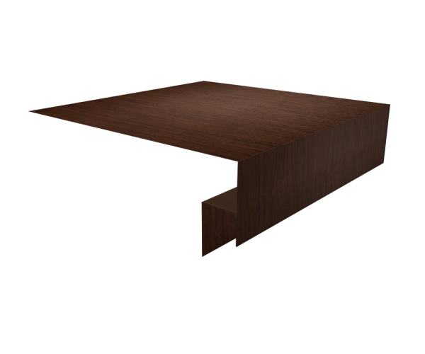 Планка околооконная сложная 200х50х12 (j-фаска) 0,45 Print Elite Choco Wood TwinColor (2м)