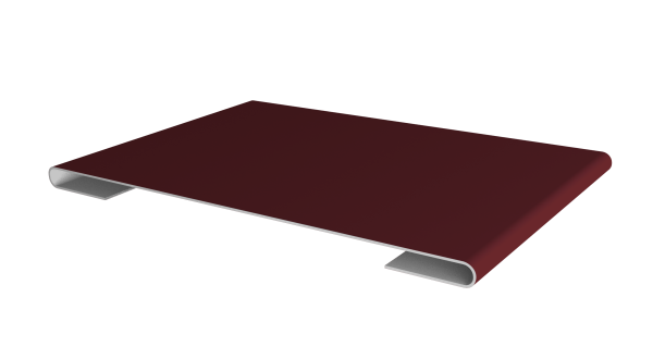 Планка стыковочная 0,5 Satin с пленкой RAL 3005 красное вино (3м)