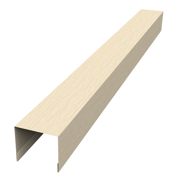 Стойка боковая крепежная для забора жалюзи Palermo 0,45 Print Elite Milky Wood TwinColor (2,5м)