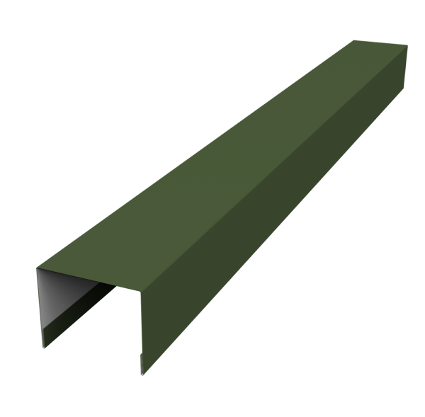 Крышка жалюзи Palermo 0,5 Satin Matt TX RAL 6020 хромовая зелень (3м)