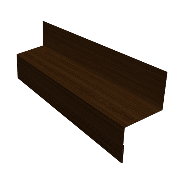 Отлив межэтажный 35 0,45 Print Elite Choco Wood TwinColor (3м)