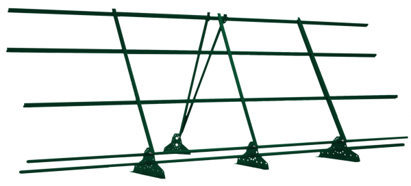 Ограждение кровельное со снегозадержателем на фальц Grand Line 1,2х3м RAL 6005