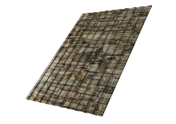 Профнастил С8A v01 0,45 Print Elite с пленкой Fine Stone TwinColor