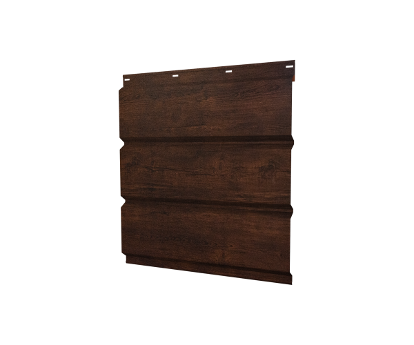 Софит металлический без перфорации 0,45 Print Premium с пленкой Cherry Wood Dark FTC
