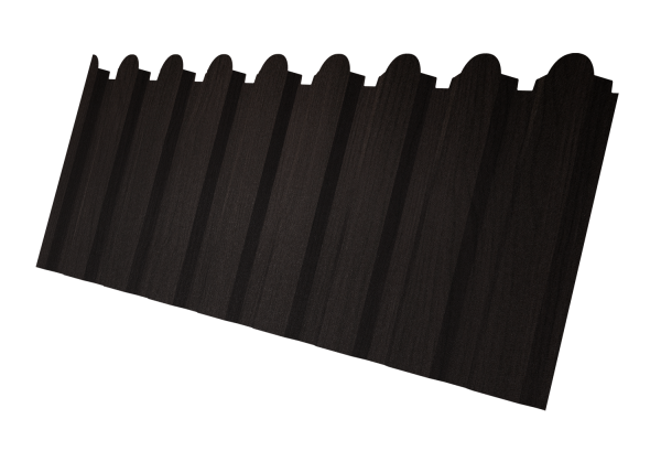 Профнастил С20A фигурный 0,45 Print Elite Coffee Wood TwinColor