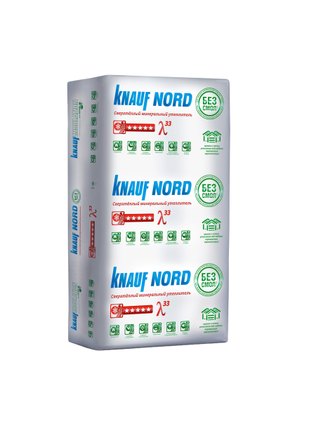 Утеплитель Кnauf Nord TS033 50х600х1250 (9м2; 0,45м3)