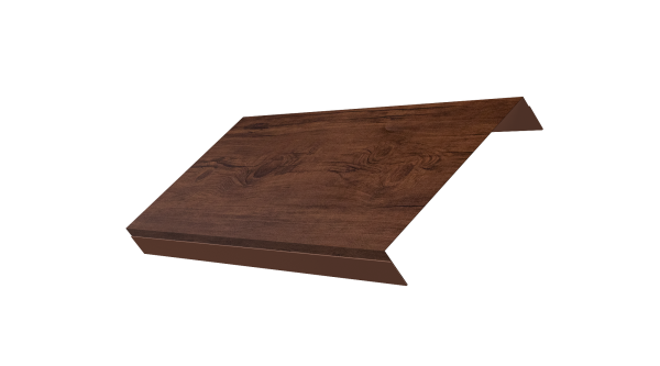 Ламель обратная 150 забора жалюзи Texas 0,45 Print Premium Cherry Wood Fresh TwinColor