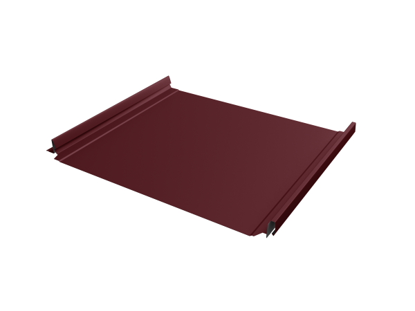 Кликфальц Pro Grand Line 0,45 Drap TR с пленкой на замках RAL 3005 красное вино
