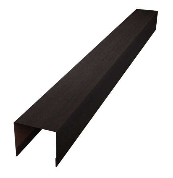 Стойка боковая крепежная для забора жалюзи Palermo 0,45 Print Elite Coffee Wood TwinColor (2м)