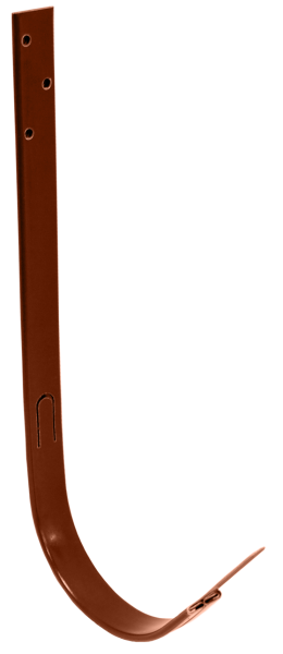 Крюк длинный GL PU 125 мм RAL 8004 терракота