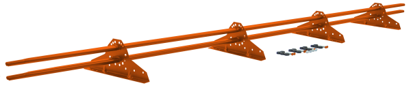 Снегозадержатель NEW трубчатый Grand Line RAL 2004 3м