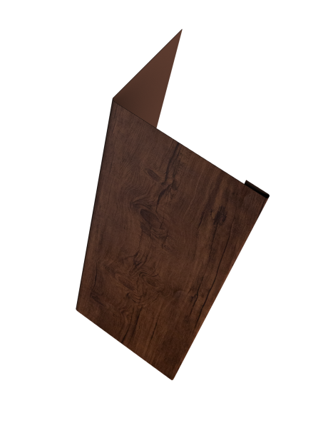 Нащельник (для калиток и ворот) 25х35 жалюзи Milan, Tokyo, Palermo 0,45 Print Premium Cherry Wood Fresh TwinColor (L2,5)