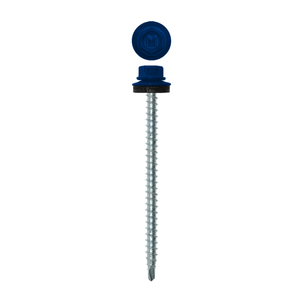 Саморез кровельный Daxmer 4,8х70 RAL 5002 (100) сверло №1