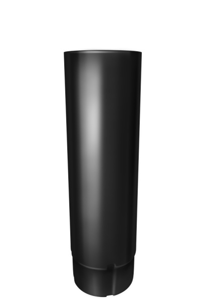 Труба круглая GL PU 90 мм 3 м RAL 9005 черный