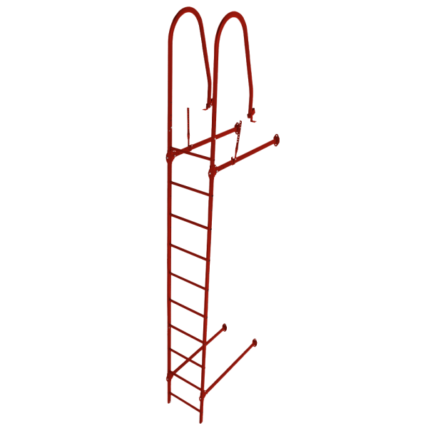 Лестница стеновая Grand Line RAL 3020 2,76м