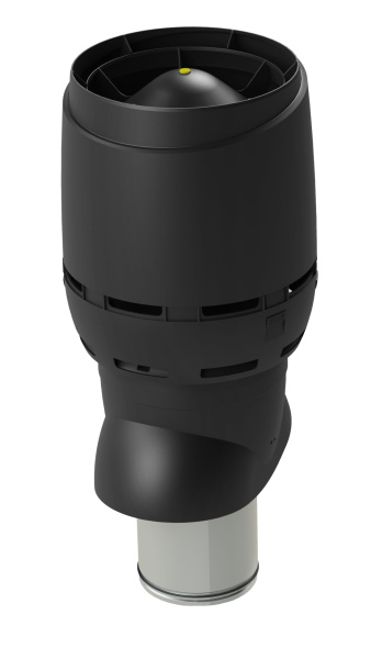 Выход вентиляционный Vilpe Flow XL 200/ИЗ/500 черный